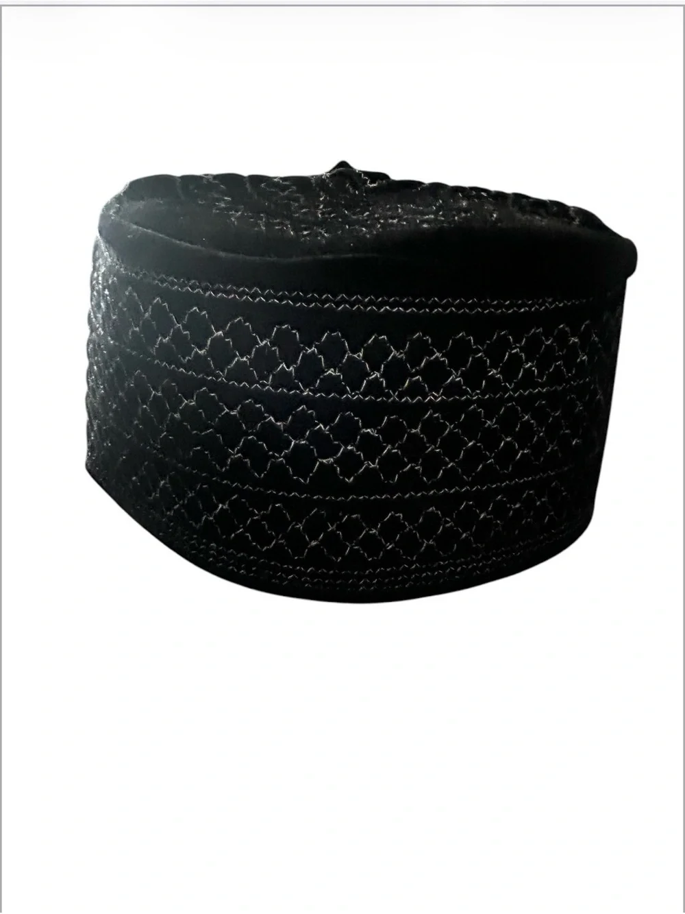 Men Hat Religious Pray Hat Top Cap Black/gray Prayer Muslim Hat